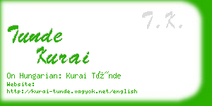 tunde kurai business card